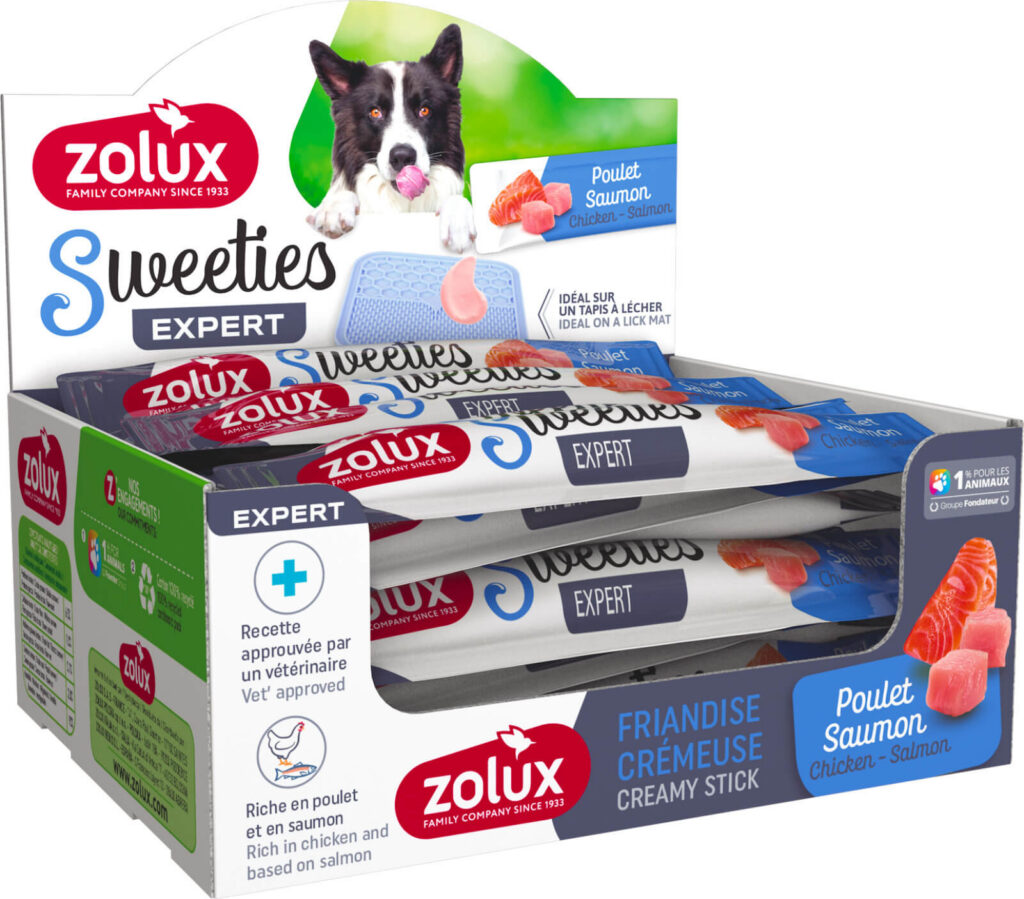 Zolux Sweeties kreemjas maius koertele kana ja lõhe 14 g