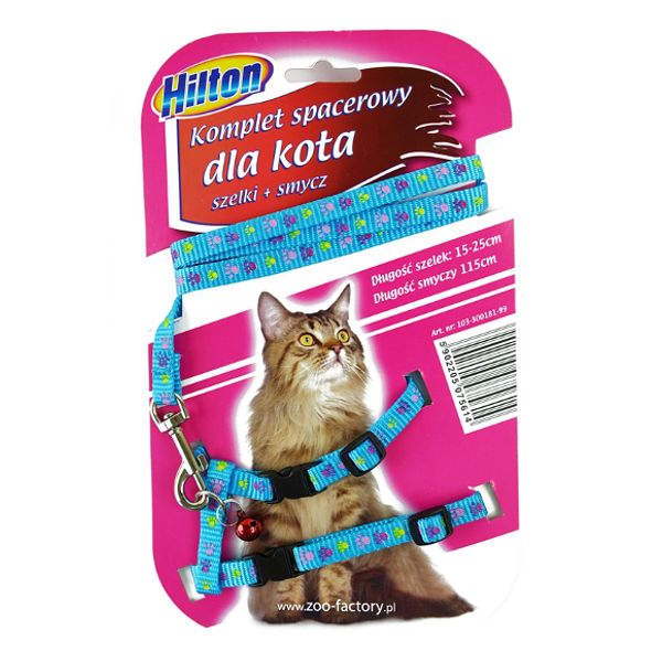 Hilton traksid + jalutusrihm kassidele 100x25/25cm