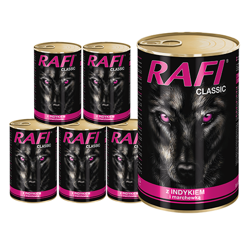 Rafi Classic koeratoit kalkuniliha ja porgandiga 6 x 1240 g