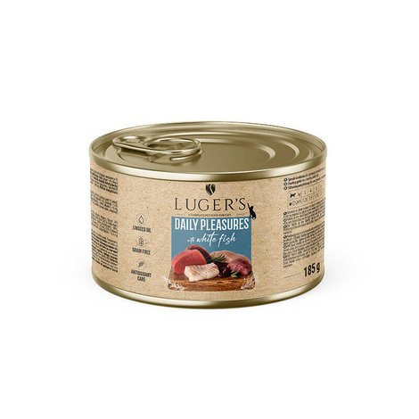 Lugers täisväärtuslik märgtoit kassile valge kalaga  185 g