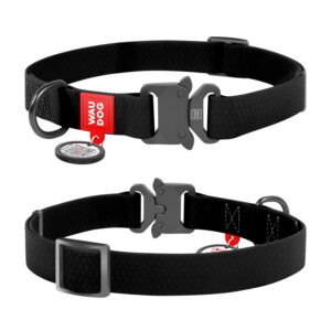 Waudog veekindel kaelarihm XL (38-58 cm) must