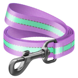 Waudog Nylon pimedas helendav jalutusrihm M (122 cm) lilla