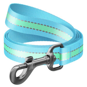 Waudog Nylon pimedas helendav jalutusrihm M (122 cm) helelilla