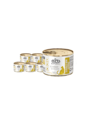 4Vets Natural eritoit kassidele kuseteede toetamiseks 6x185 g