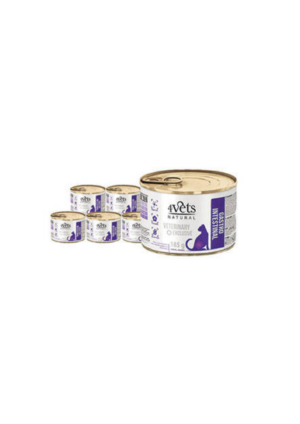 4Vets Natural eritoit kassidele seedimise toetamiseks 6x185 g