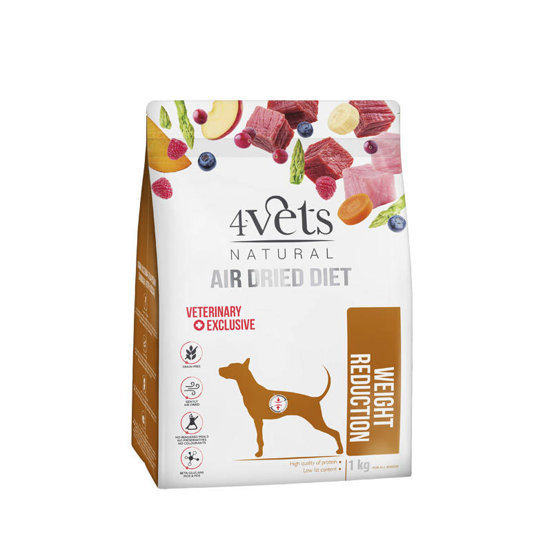 Parim enne 06.04.26! 4Vets Natural õhkkuivatatud eritoit koertele kehakaalu vähendamiseks 1 kg