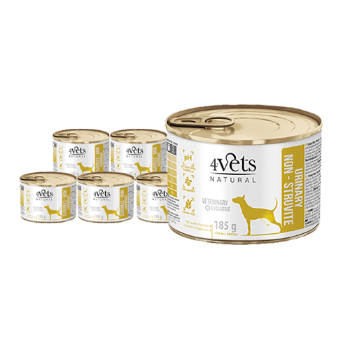 4Vets Natural eritoit koertele kuseteede toetamiseks 6x185 g