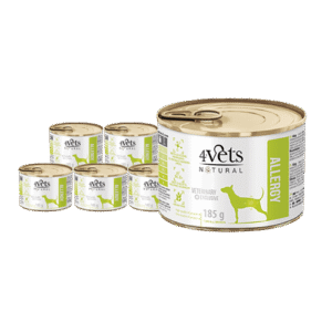 4Vets Natural eritoit koertele allergia korral 6x185 g