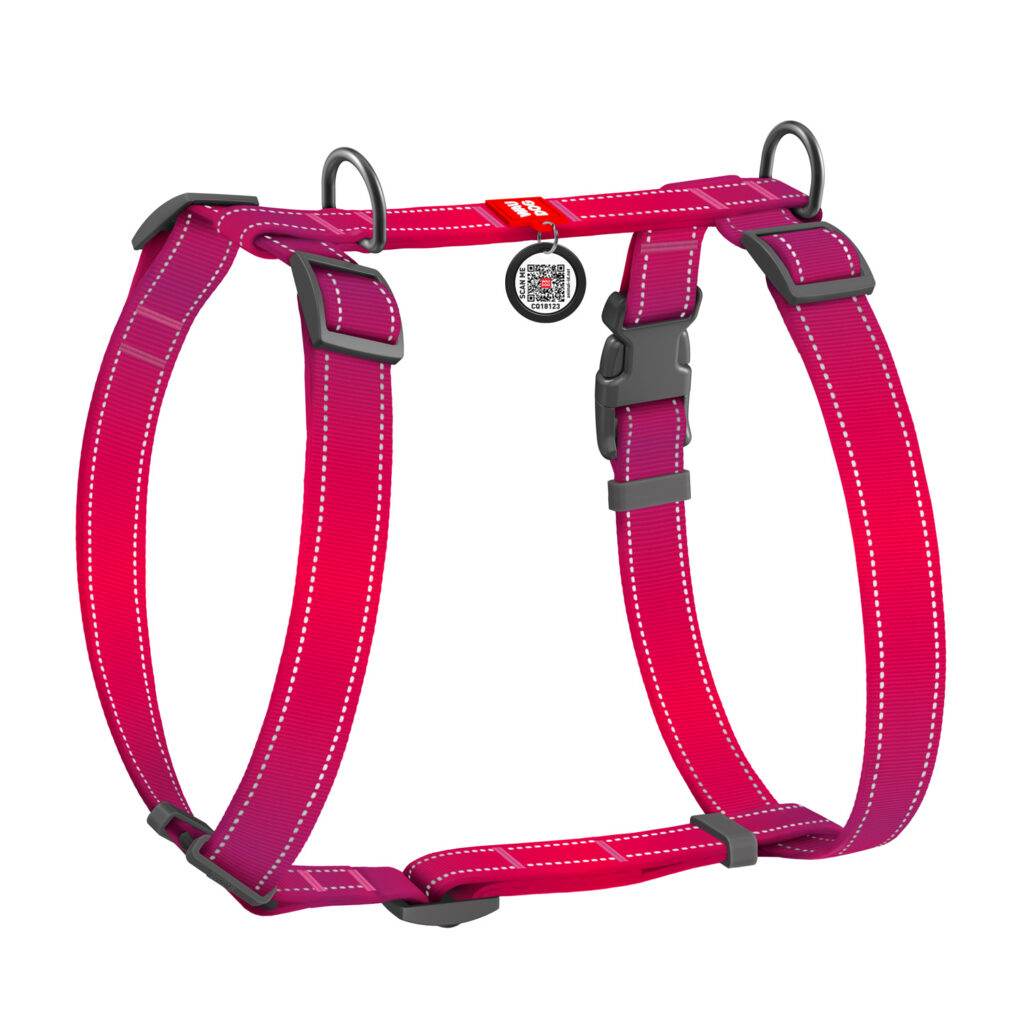 Waudog Nylon Mono traksid M roosa