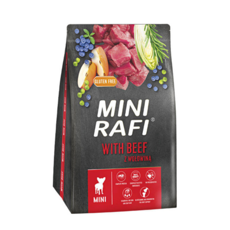 Mini Rafi veiselihaga kuivtoit väikest tõugu täiskasvanud koertele 3 kg