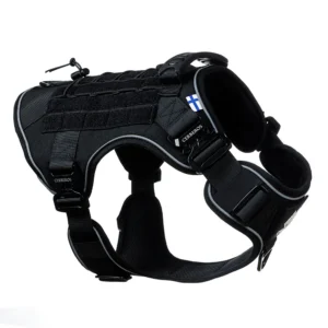 Cerberos Tactical Y-traksid koerale, must