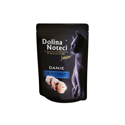 Dolina Noteci Premium kassitoit tursakala ja sardiiniga kassipoegadele 85 g