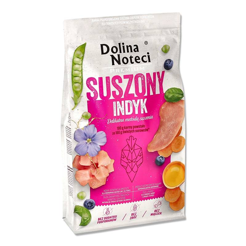 Dolina Noteci Premium õhkkuivatatud koeratoit kalkunilihaga 9 kg