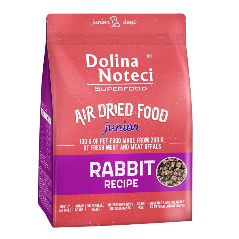 Dolina Noteci Superfood õhkkuivatatud kuivtoit kutsikale küülikulihaga 5 kg (ei sisalda kanaliha)