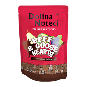 Dolina Noteci Superfood märgtoit koerale veiseliha ja hanesüdametega 300 g