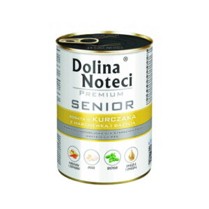 Dolina Noteci PremiumSenior täissööt eakatele koertele kanaliha, porgandi ja basiilikuga 400 g