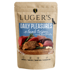 Lugers täisväärtuslik märgtoit koerale lambarupskite, porgandi ja peterselliga 500 g