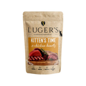 Lugers märgtoit kassipojale kanasüdametega 85 g