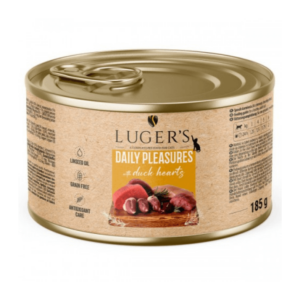 Lugers täisväärtuslik märgtoit kassile pardisüdametega 185 g