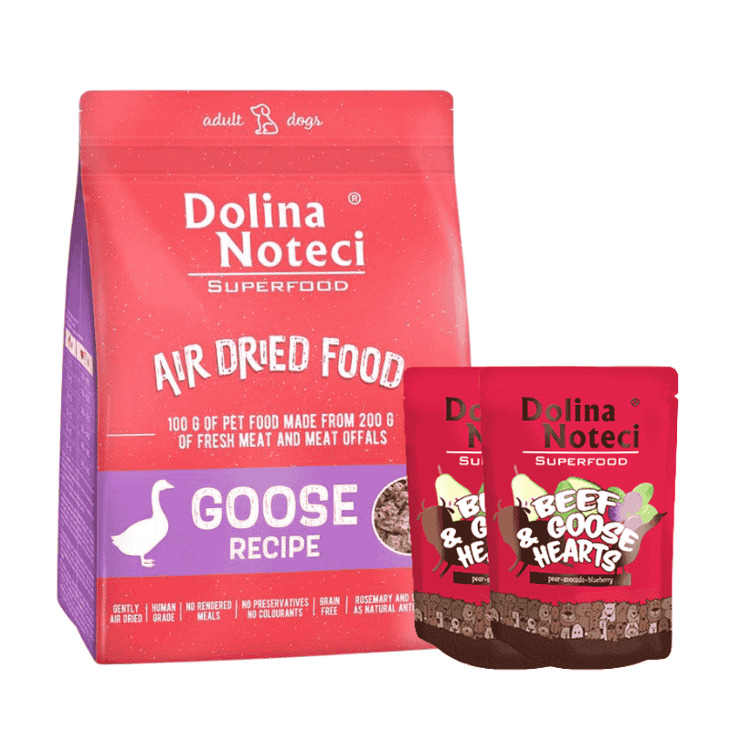 Dolina Noteci Superfood kombo hanega: 1 kg kuivtoit + 2 x 300 g märgtoit