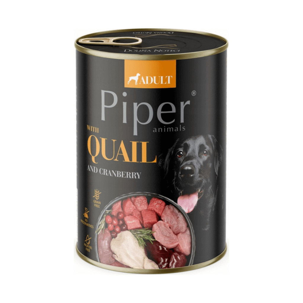 Piper koera täissööt vutiliha ja jõhvikatega 400 g