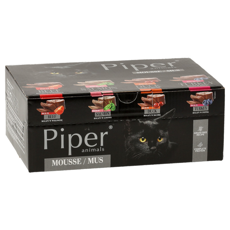 Piper Mousse kassitoidu multipakk 12 x 85 g