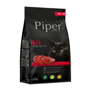 Piper täistoit veiselihaga täiskasvanud kassidele 3 kg