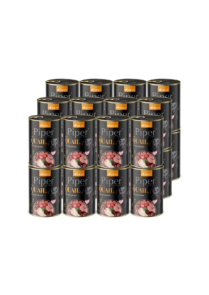 Piper koera täissööt vutiliha ja jõhvikatega 24 x 400 g