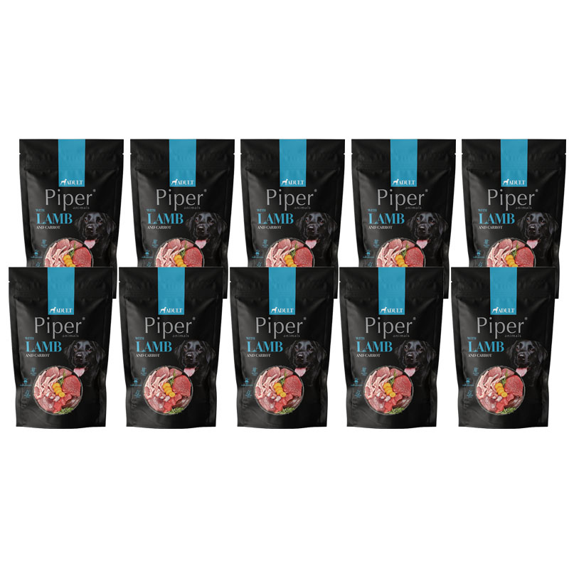 Piper koerakonserv lambaga, porgandi ja pruuni riisiga 10x500 g