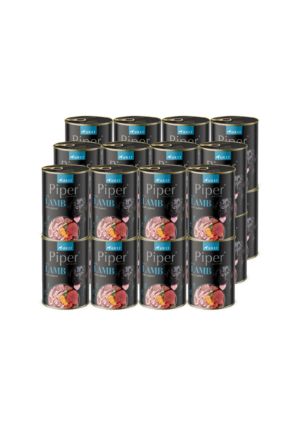 Piper koera täissööt lambaliha ja porgandiga 24 x 400 g