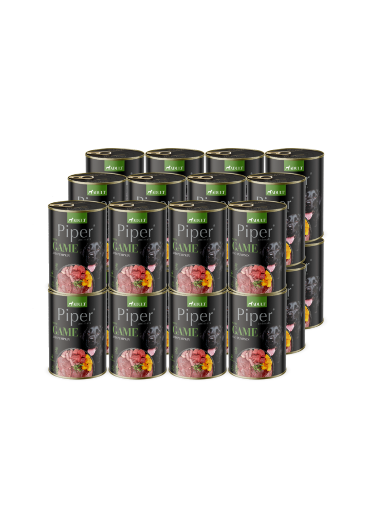 Piper koera täissööt ulukiliha ja kõrvitsaga 24 x 400 g