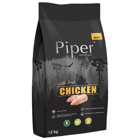 Piper teraviljavaba kuivtoit koertele kanaga 12 kg