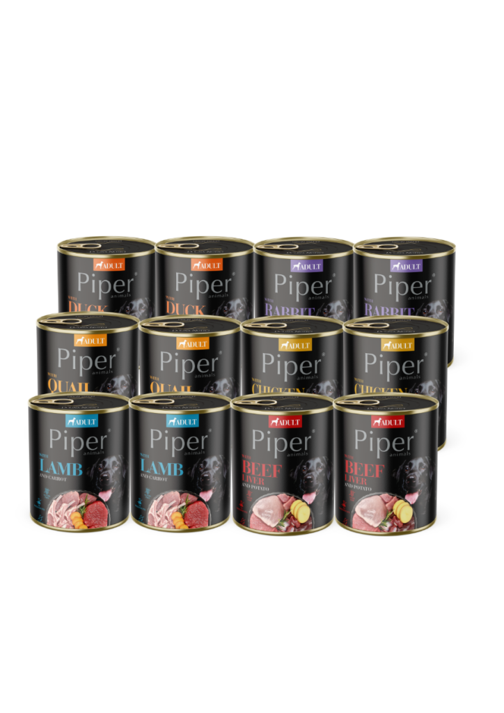 Piper täissööt koertele MIX 12 x 800 g