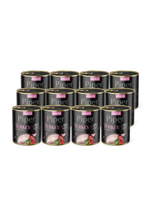 Piper koera täissööt kalkuniliha ja brokkoliga 12x800 g