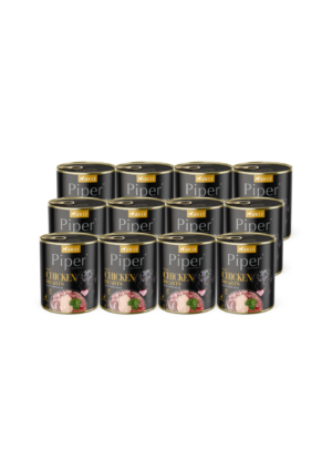Piper koera täissööt kanasüdamete ja spinatiga 12x800 g