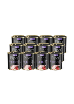 Piper koera täissööt küülikuliha ja õunaga 12x800 g