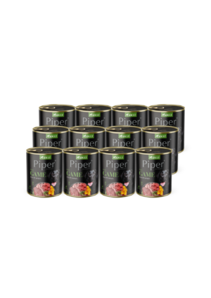 Piper koera täissööt ulukiliha ja kõrvitsaga 12x800 g