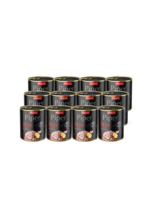 Piper koera täissööt veisemaksa ja kartuliga 12x800 g
