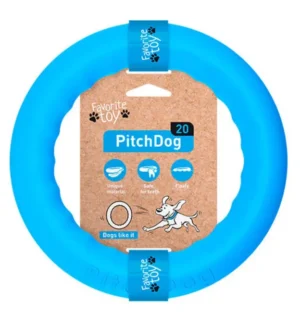 PitchDog treeningrõngas sinine keskmisele koerale 20