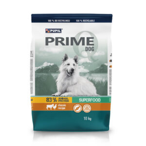 Pupil Prime täissööt koertele linnu- ja loomalihaga 10 kg