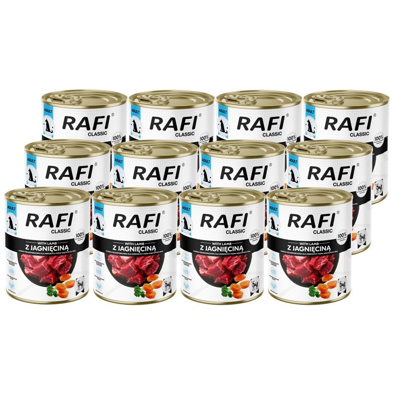 Rafi Classic koera täissööt lambalihaga 12x800 g
