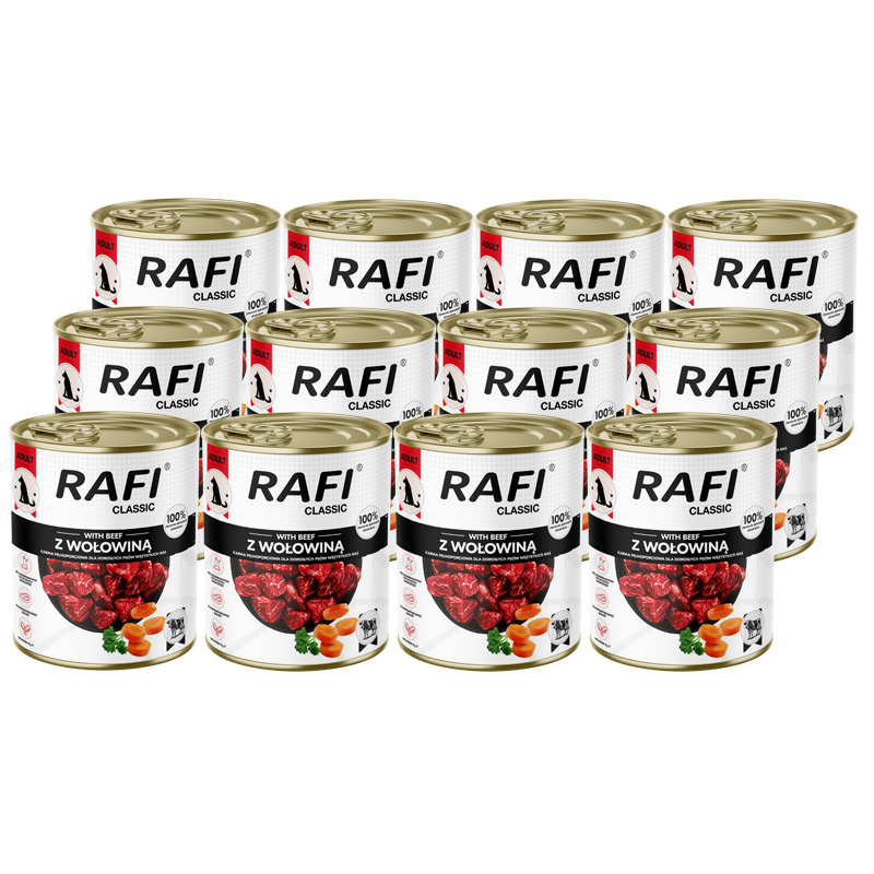 Rafi Classic koera täissööt veiselihaga 12x800 g