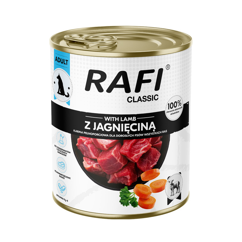 Rafi Classic koera täissööt lambalihaga 800 g