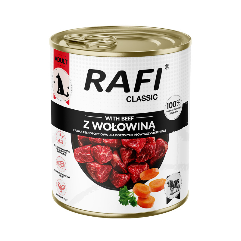 Rafi Classic koera täissööt veiselihaga 800 g