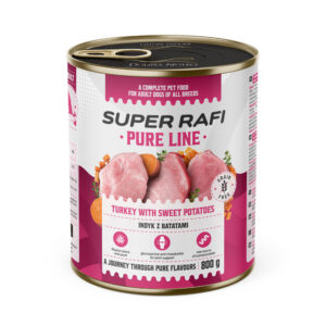 Super Rafi Pure monoproteiiniga täissööt kalkuniliha ja bataadiga 800 g