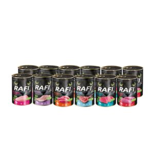 Rafi täissööt kassidele 12 x 400 g MIX