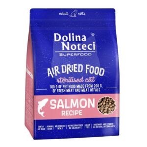 Dolina Noteci Superfood õhkkuivatatud kuivtoit steriliseeritud kassile lõhega 1 kg