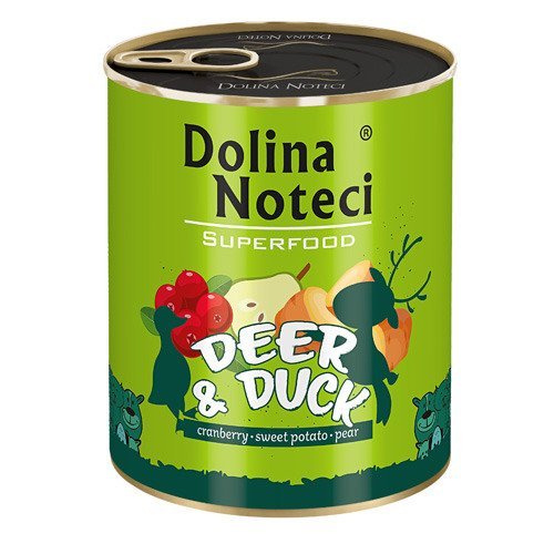 Dolina Noteci Superfood teraviljavaba märgtoit koerale hirve- ja pardilihaga 800 g