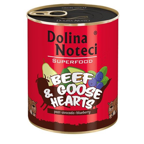 Dolina Noteci Superfood teraviljavaba märgtoit koerale veiseliha ja hanesüdametega 800 g
