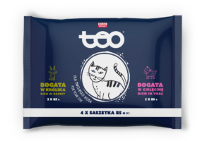 TEO märgtoit kassidele 2x küülikuliha, 2x vasikaliha 4x 85 g